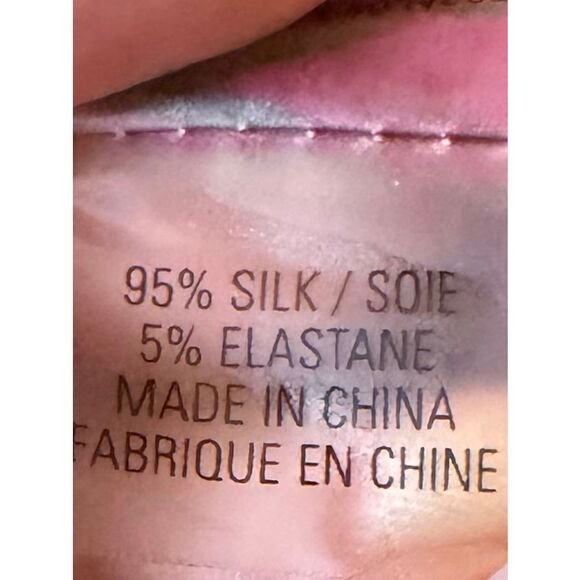 NWT Elie Tahari Silk Sleeveless Top Geometric Print Purple NWT Size S - Picture 6 of 7